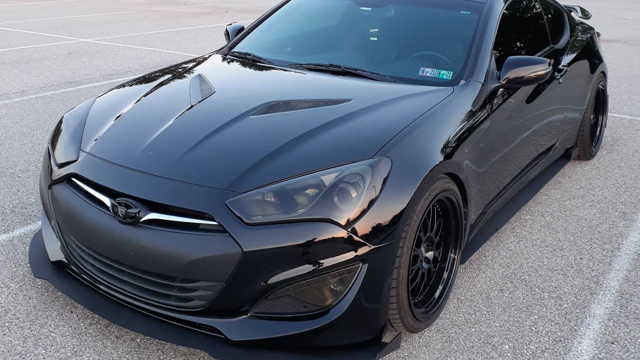 Hyundai genesis coupe wing emblem install (Front)