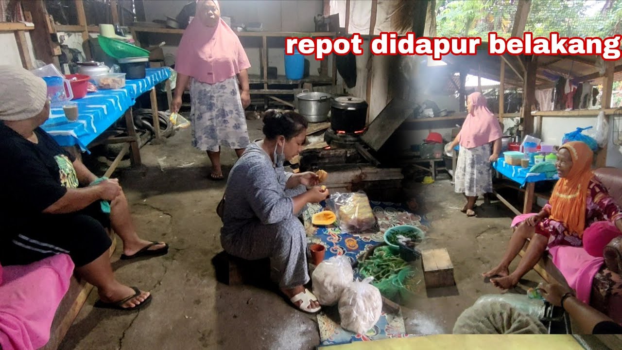 Masak didapur belakang lagi 