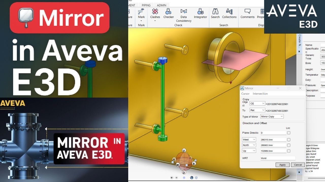 Как зеркалировать в Aveva E3D | Быстрое и простое руководство