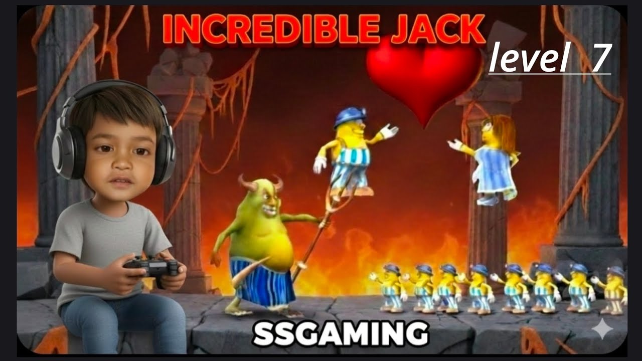 The incredible😁 jack level 7 challenge day 8  SS GAMING #gaming video