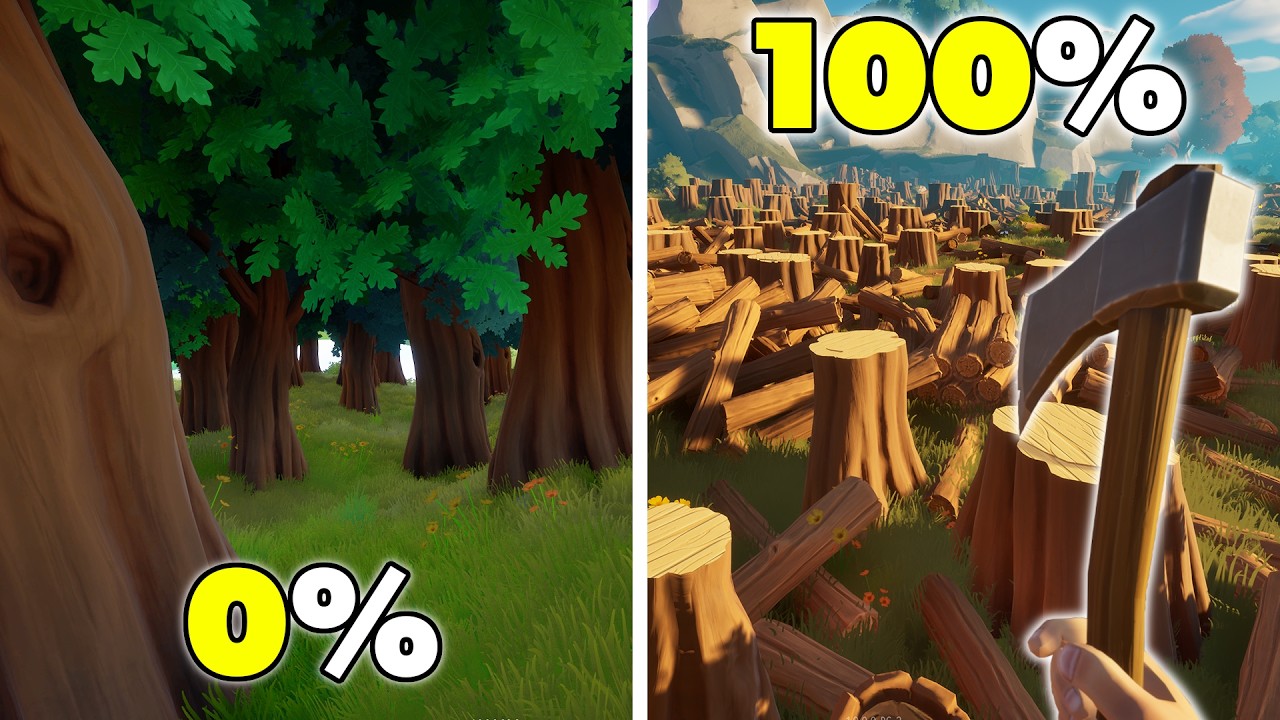 I Played 100% of A Game About Chopping Trees