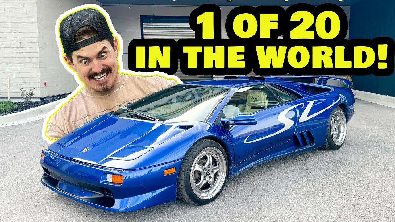 Они дали мне ключи! 8000 об/мин на Lamborghini Diablo SV Monterey!