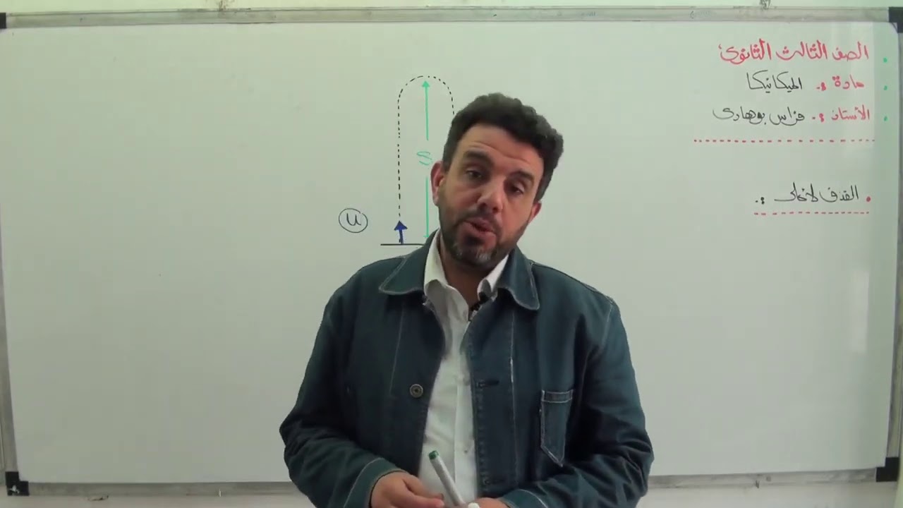 السقوط الحر والقذف لأعلى / الميكانيكا للصف الثالث الثانوي
