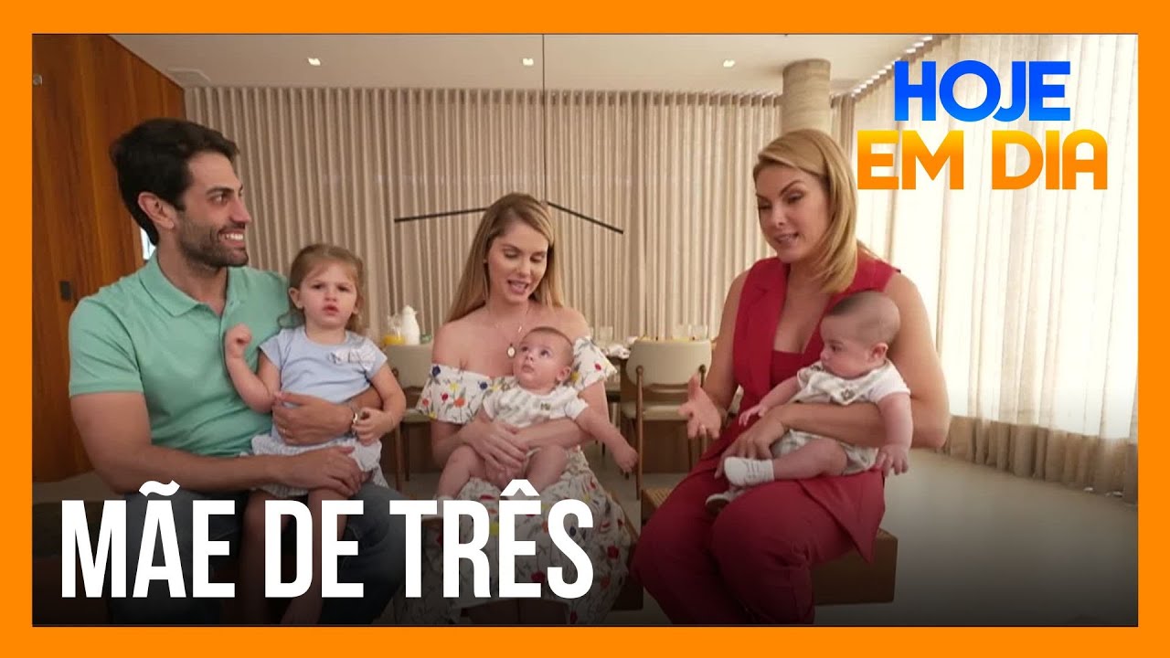 SOS Mãe: Bárbara Evans fala do desafio da rotina com os filhos Ayla, Álvaro e Antonio