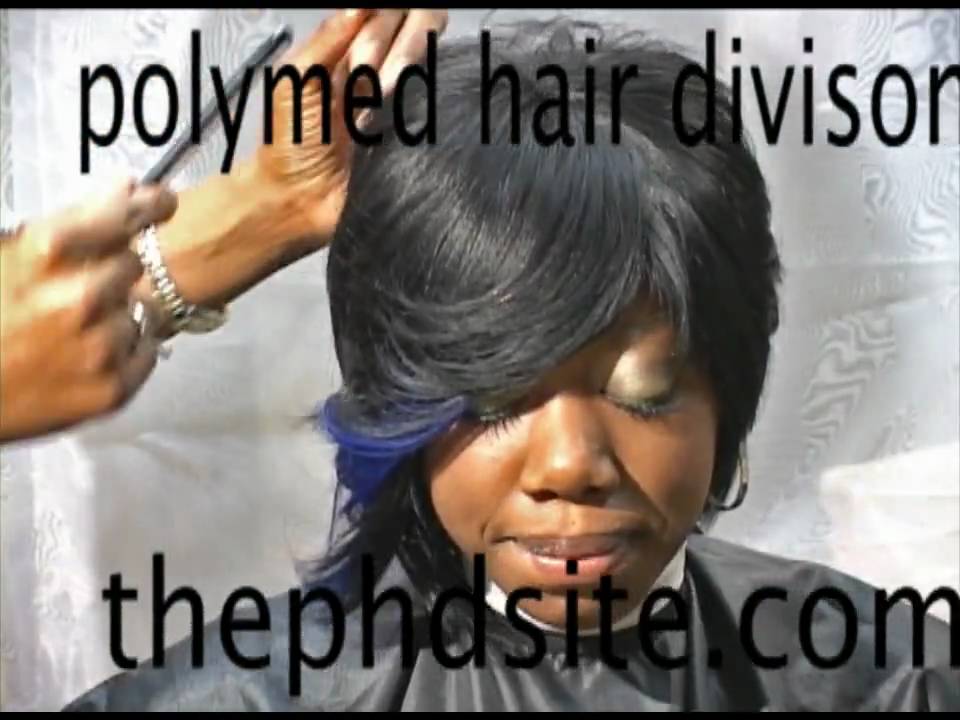 Razor bob cut by Stylist Robyn Booker @PolymedMedia