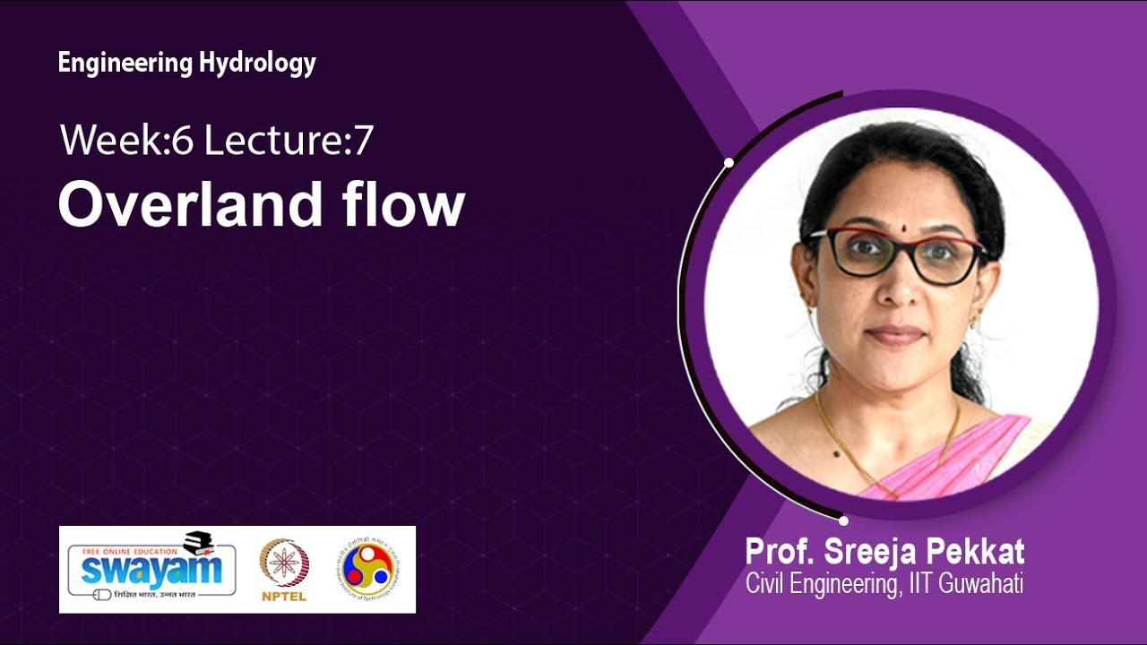 Lec 46: Overland flow