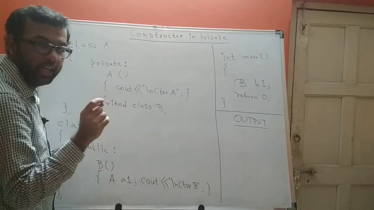 C++ Constructors Part 5 | Constructor in private section