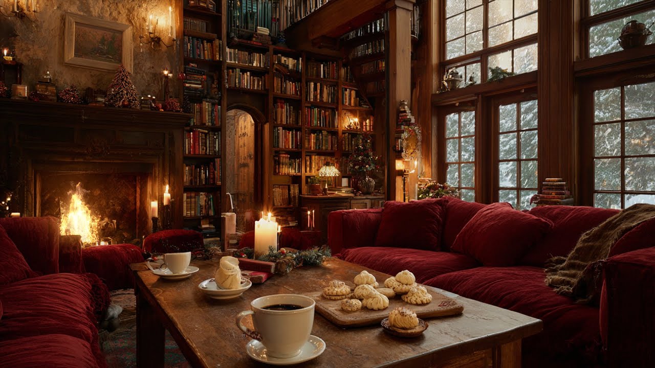 Winter Firelight Piano 🎹 A Soft Space for Focused Thought and Quiet Rest