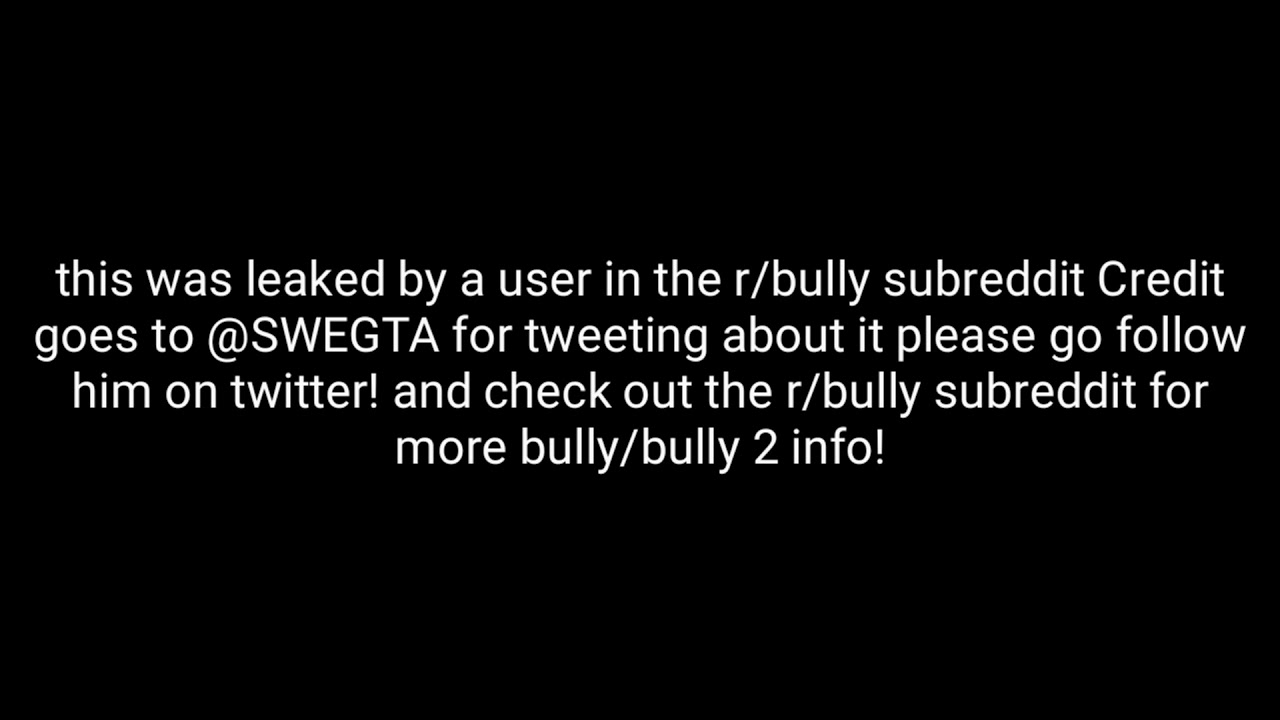 Bully 2 Final Mission Theme LEAKED?!