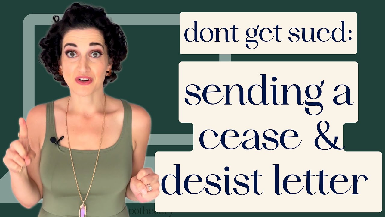 Can you get sued for sending a cease & desist letter? | The Legal Apothecary | Woo Business Lawyer