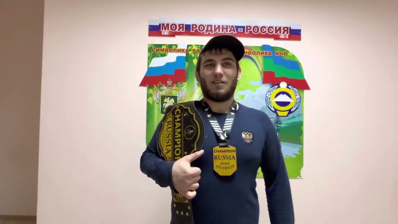Саид Гаирбеков - победитель всероссийских соревнований среди студентов в Преградной, в/к до 125 кг.