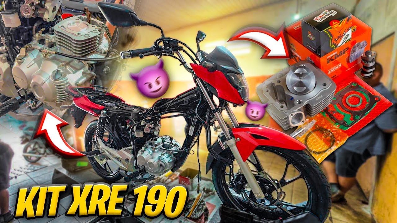 COLOQUEI KIT XRE 190 DO JET MOTOS PREPARA&Ccedil;&Otilde;ES NA FAN 160 [ TESTE ANTES E DEPOIS NO DINA ] 🚀