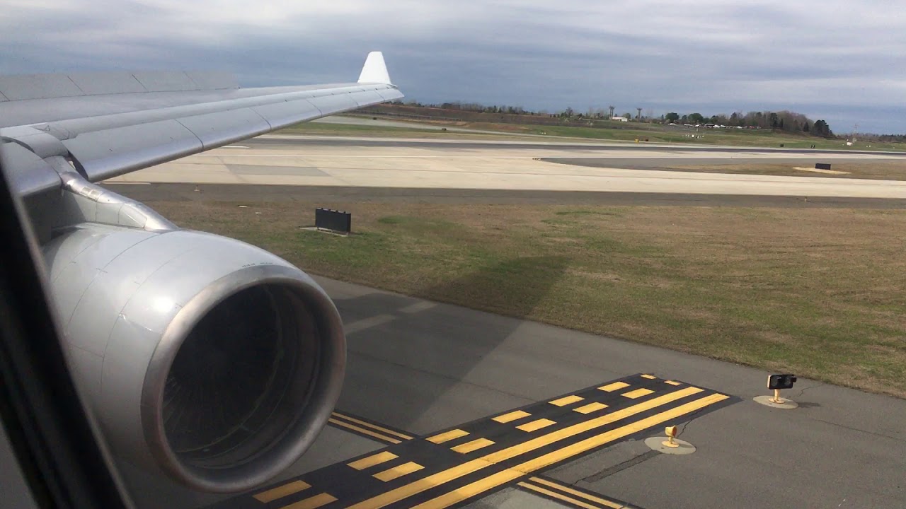 American Airlines Airbus A330-300 Landing + Taxi at Charlotte Douglas International Airport