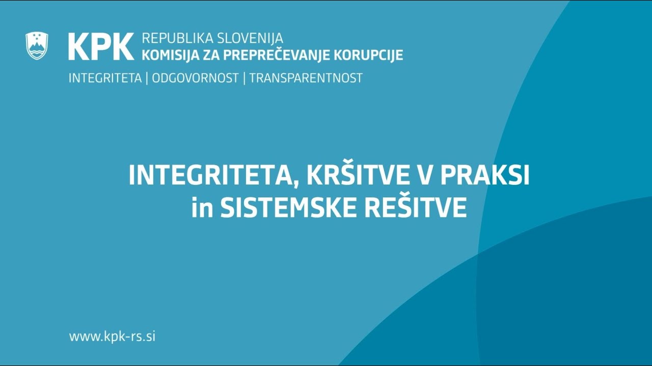 Integriteta - kršitve in rešitve