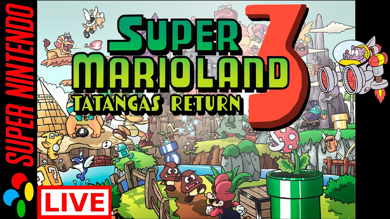 🔴Super Mario World: Super Mario Land 3 Tatanga's Return 100%  [ AO VIVO ]