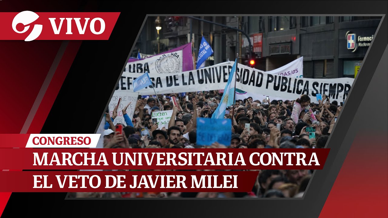 EN VIVO: MARCHA UNIVERSITARIA EN DEFENSA DE LA EDUCACIÓN PÚBLICA EN ARGENTINA