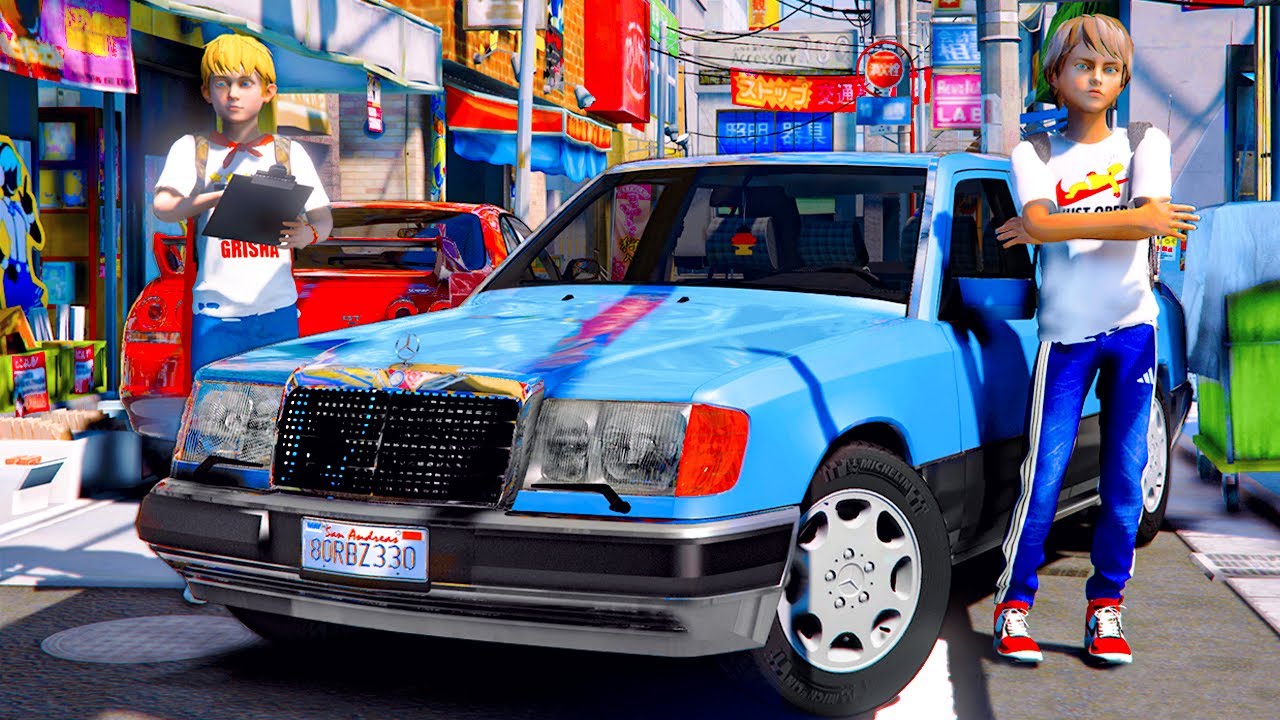 ОПЕРСКАЯ ЕЗДА В GTA 5 - ПРИЛЕТЕЛИ В ЯПОНИЮ ЗА Б/У MERCEDES E300 С ПРОБЕГОМ! ПРОДАЛ ДВА МЕРСА! 🌊ВОТЕР