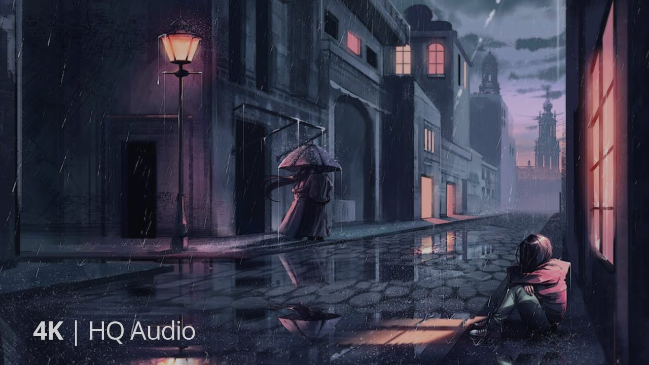 1 Hour Emotional Ambient Soundscape of Isolation | Rain, Thunder, Music in 4K
