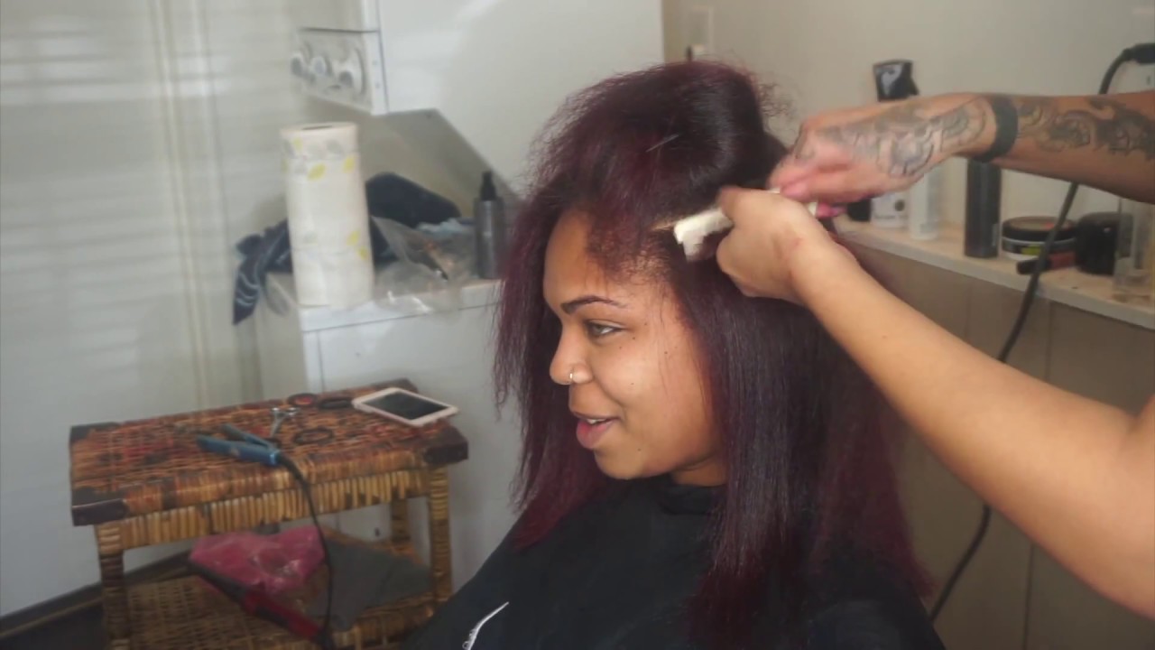 FLAT IRONING BITTANY'S HAIR