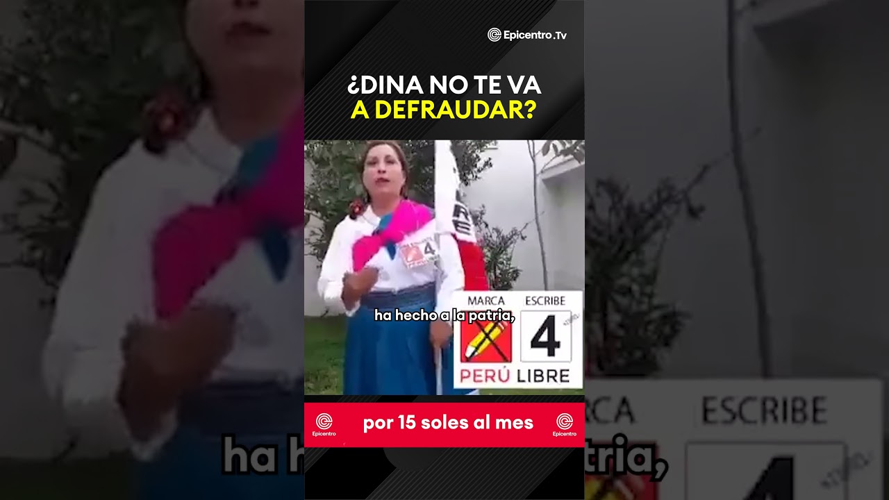 🔴 &iquest;Dina no te va a defraudar? 🤔#dinaboluarte #presidenta