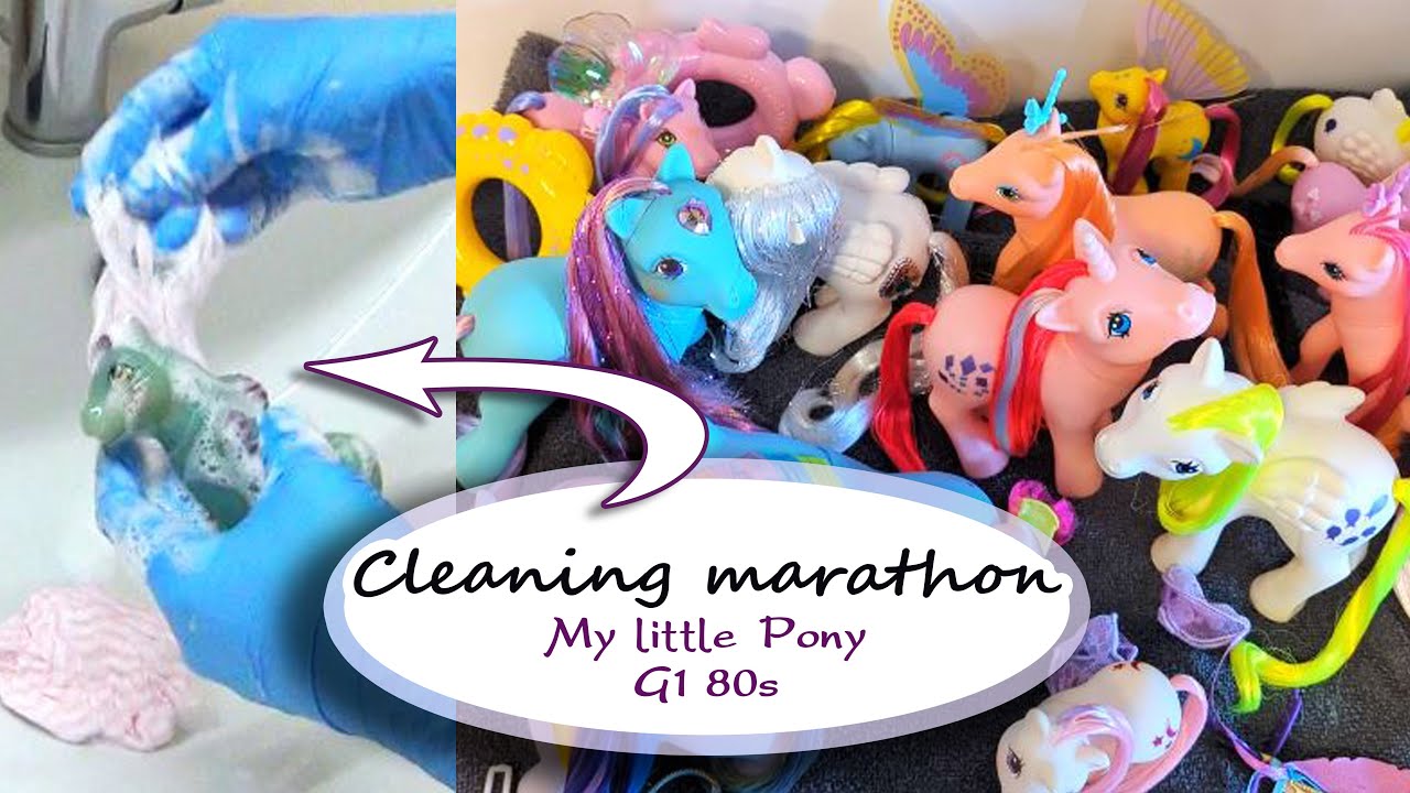 How I restore and clean second hand My little Pony from the 80s - no rerooting and limited material