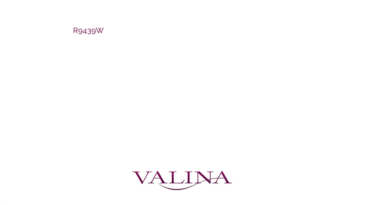 14K White Gold Diamond Halo Engagement Ring by Valina - R9439W