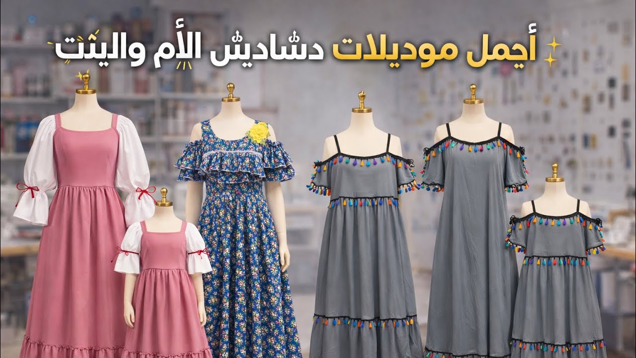 فصالات العيد الأم وبنتها موديلات تجنن