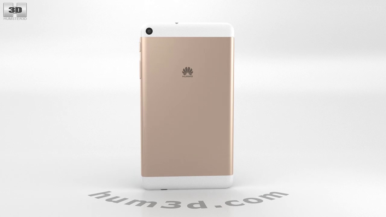 Huawei MediaPad T2 7.0 Champagne 3D model by 3DModels.org