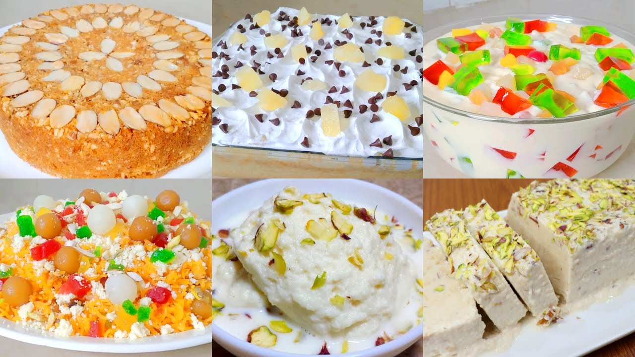 6 Best Eid Desserts Recipes (Eid Special) | Eid Desserts/Sweets Recipes | Eid 2021