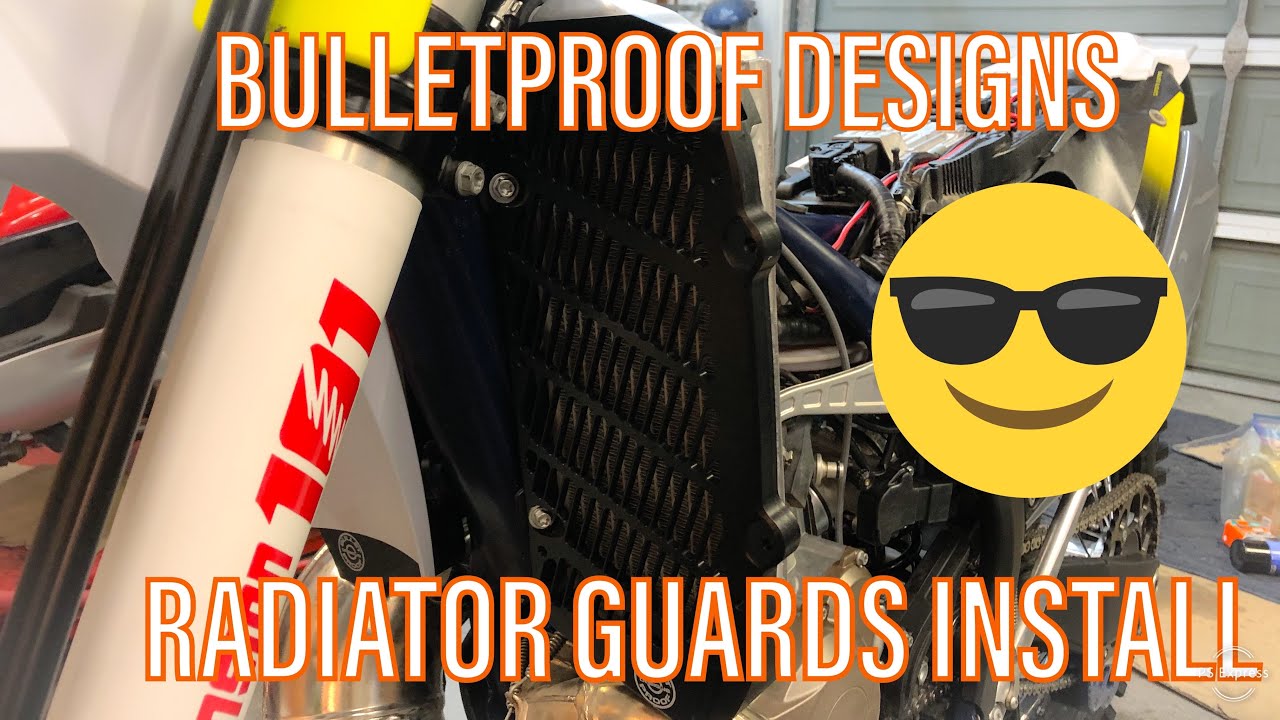 Bullet Proof Designs Radiator Guards Installation - Husqvarna TE300i