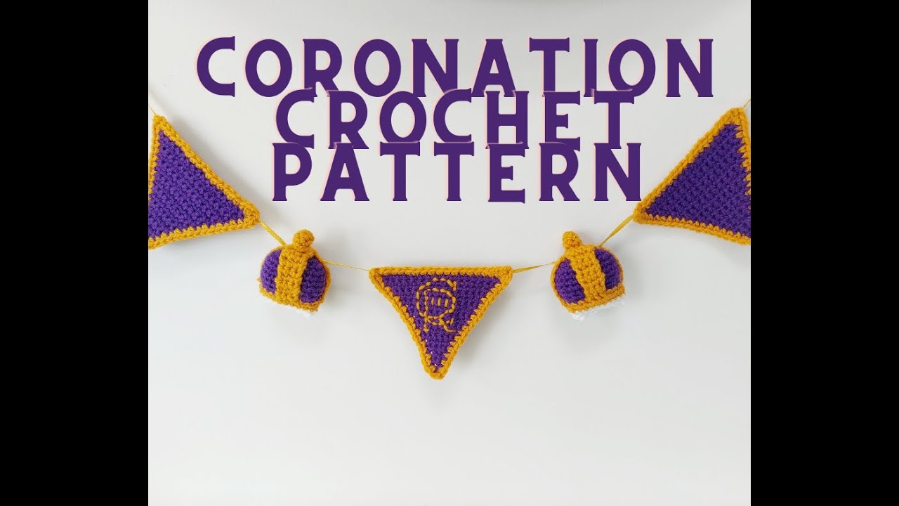 Coronation Crown Crochet pattern tutorial