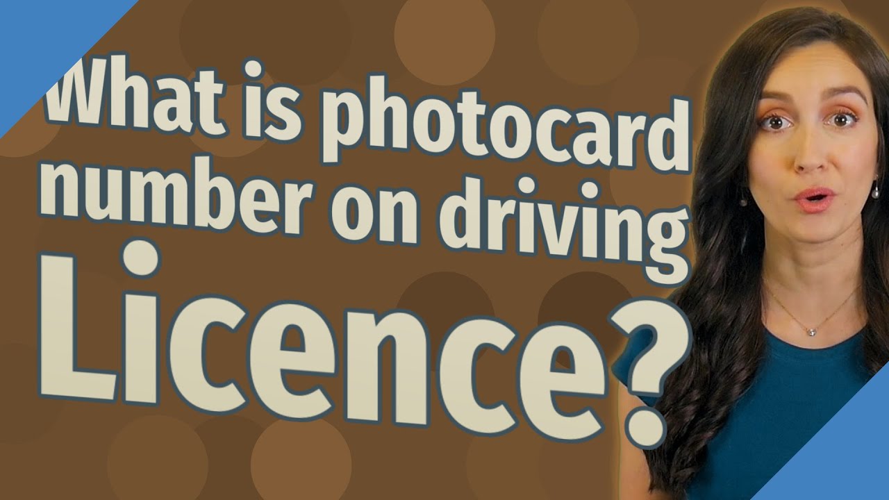What is photocard number on driving Licence?