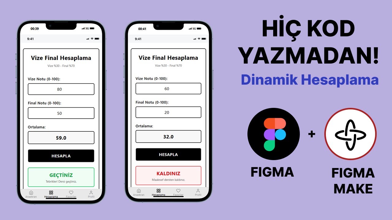 Figma Make ile Not Hesaplama Uygulaması (Kod Yok!)