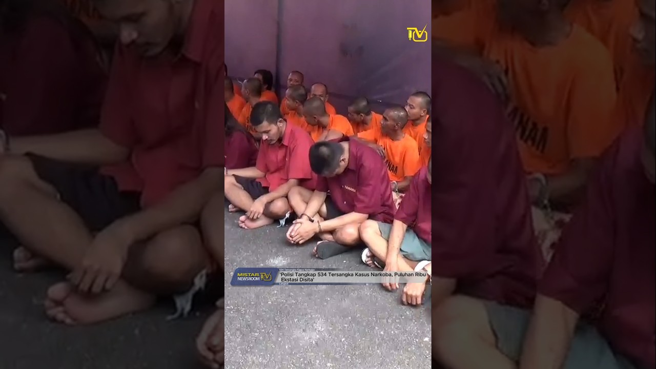 BERITA LANGKAT | POLISI TANGKAP 534 TERSANGKA KASUS NARKOBA, PULUHAN RIBU EKSTASI DISITA 