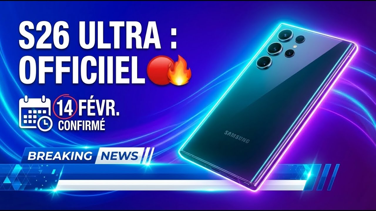 La date de lancement de la série Samsung Galaxy S26 Ultra a été confirmée