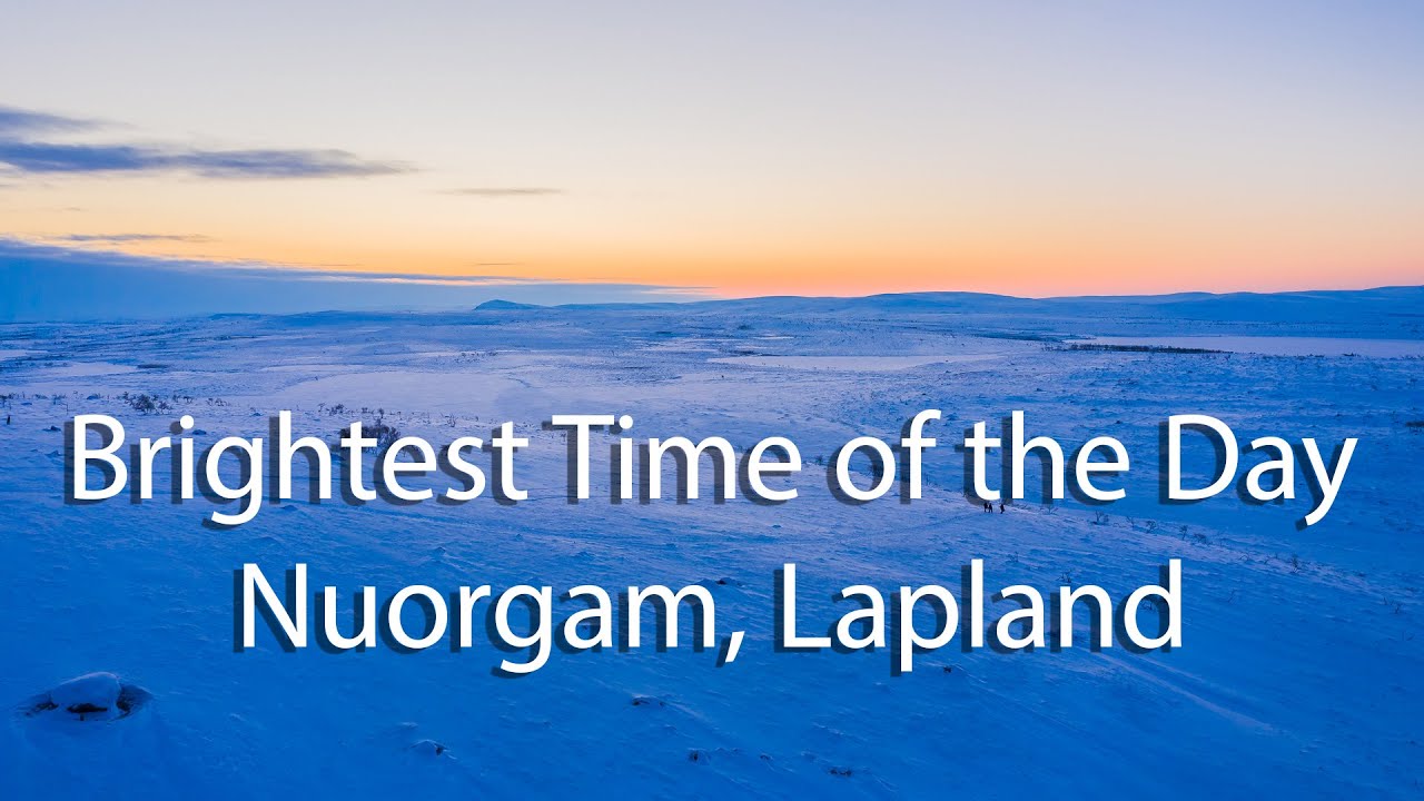 Polar Night in Nuorgam - Brightest Moment of the Day