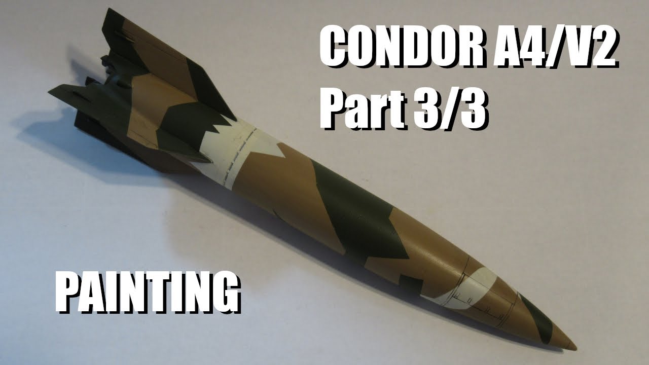 1/72 Condor/MPM A4/V2 missile (pt. 3/3) Painting