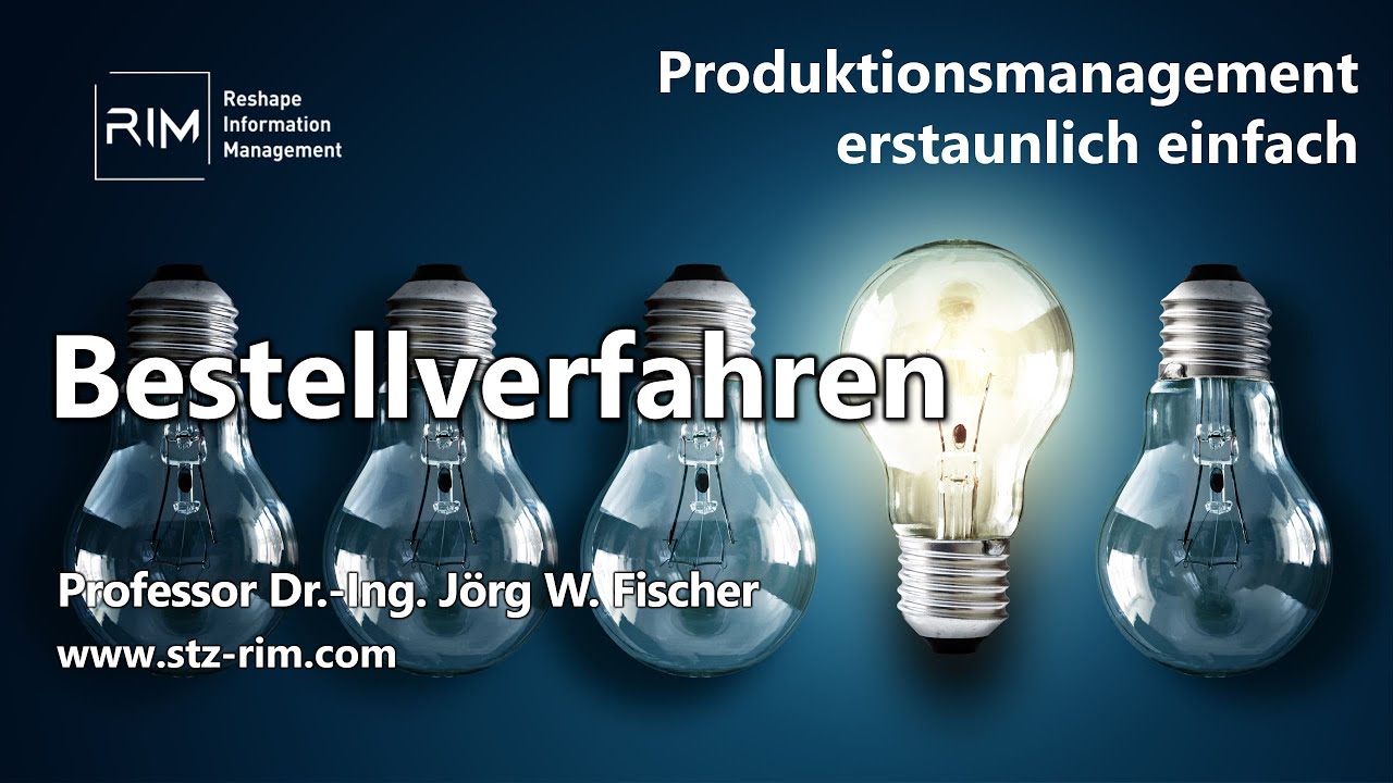 Bestellverfahren - Produktionsorganisation: O2D 8