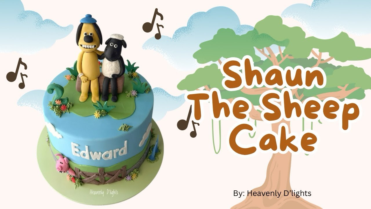 How To Make Shaun The Sheep CakeㅣFondant Figurines Tutorial