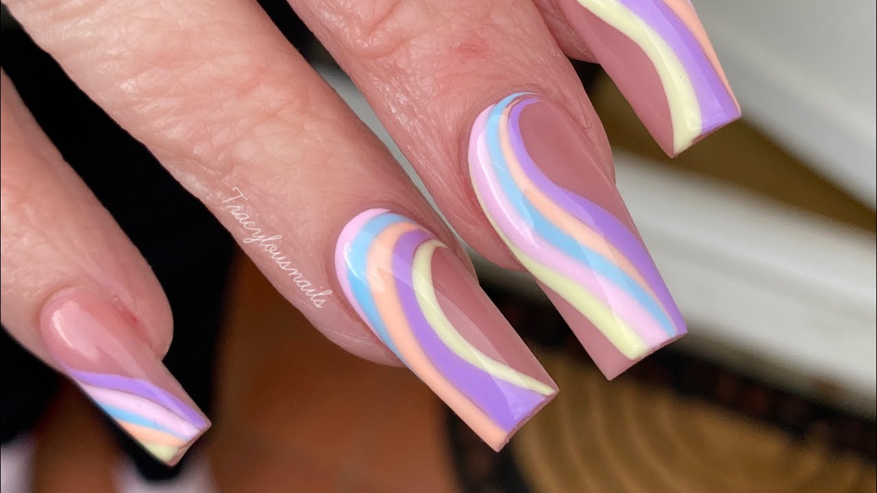 Pastel Swirls Nail Art
No Voice Over- Speed through