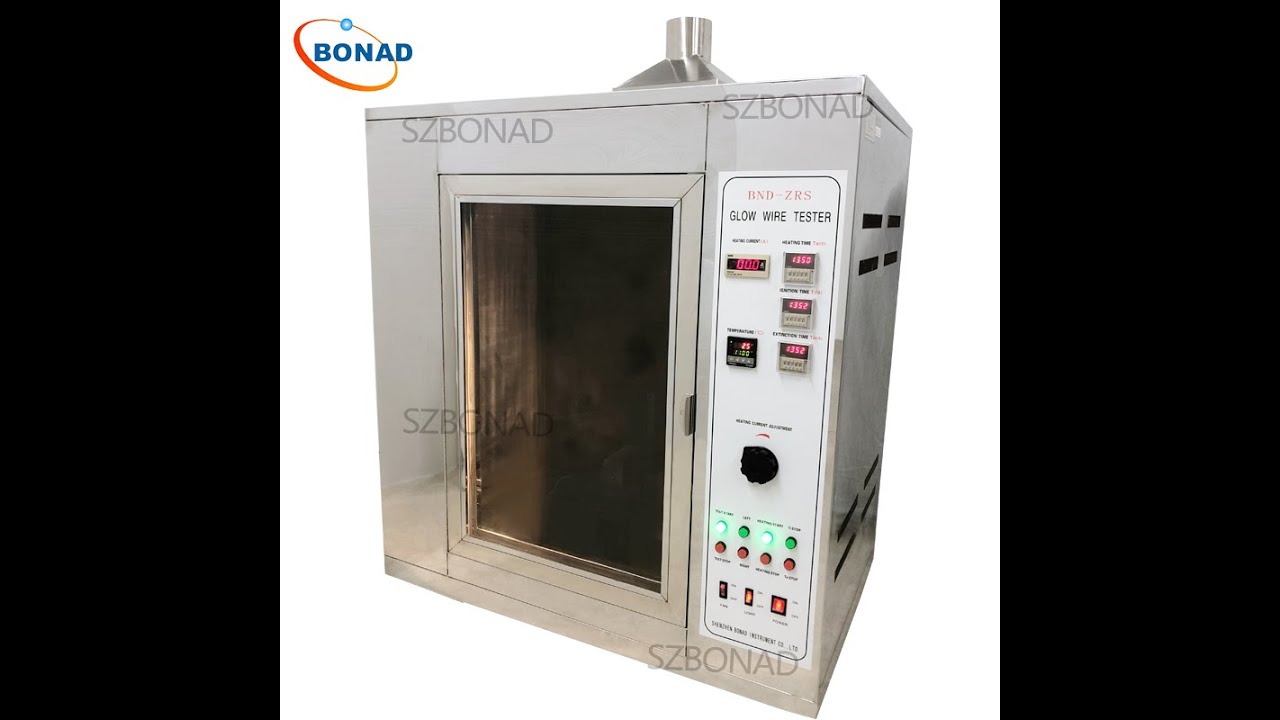 IEC 60695 glow wire tester operation step 1
