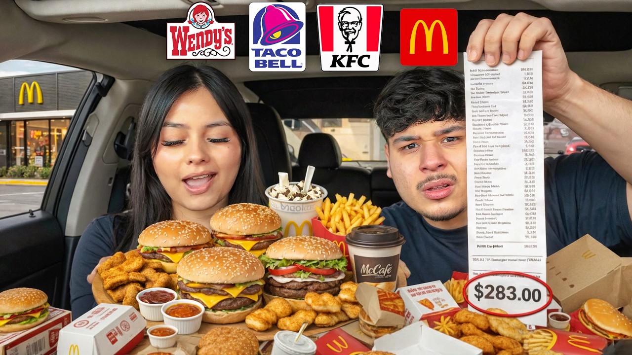 EATING WHAT THE PERSON INFRONT ORDERS FOR 24 HOURS!!!