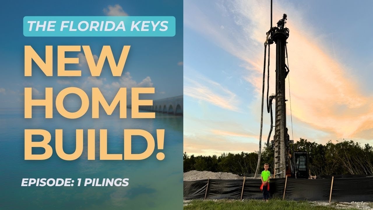 Florida Keys Home Build: Episode 1 - Surveying and Drilling Pilings!