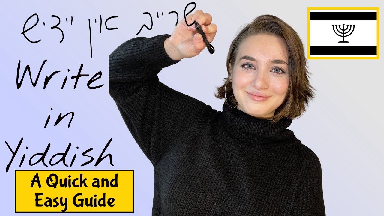 Write Like a Pro: Yiddish Script Writing Made Easy
