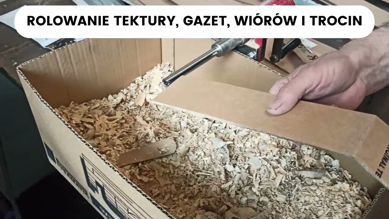 Brykietowanie papieru, tektury, trocin na sucho