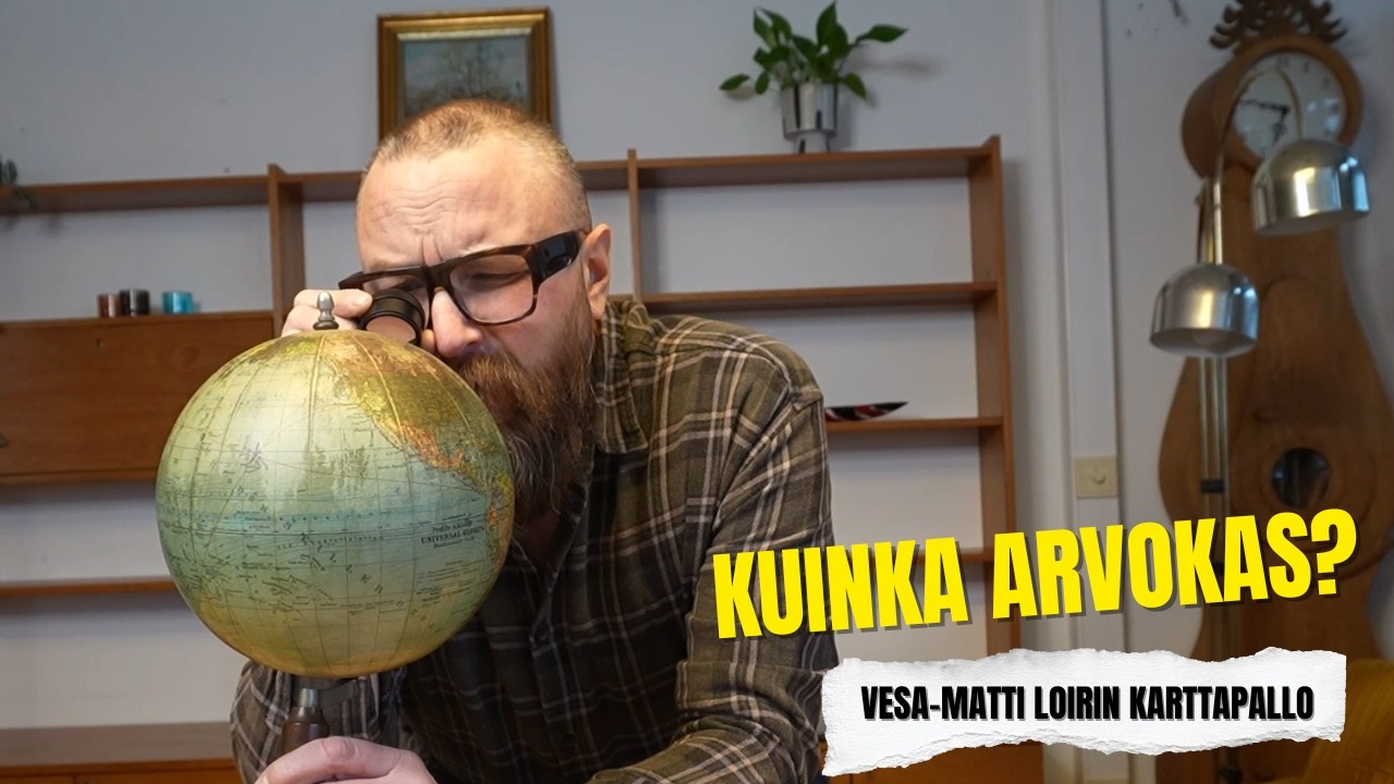 Kuinka arvokas on Vesa-Matti Loirin vanha karttapallo?