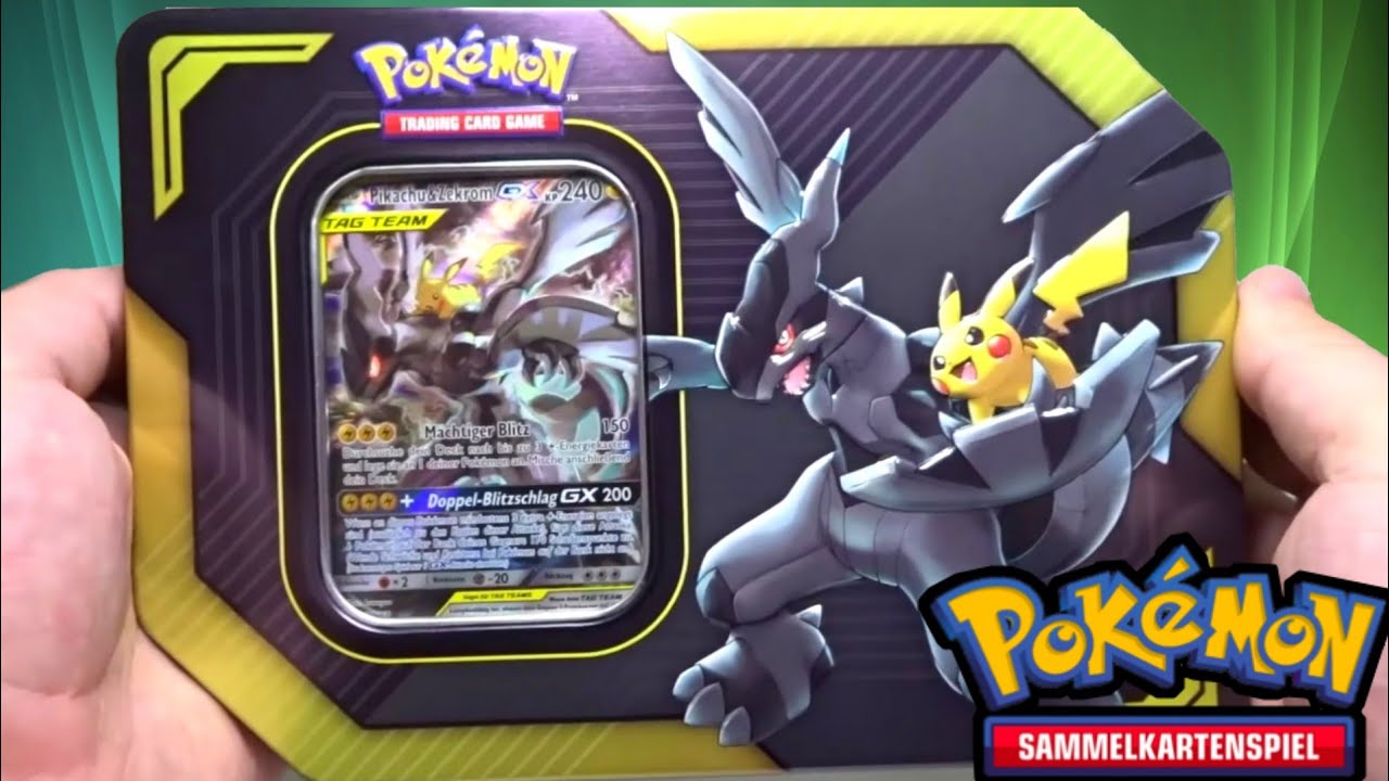 Opening Pokémon Pikachu & Zekrom Tag Team GX Tin Box! 😮 Wieder Pull Luck mit BlackSoul Diana?!