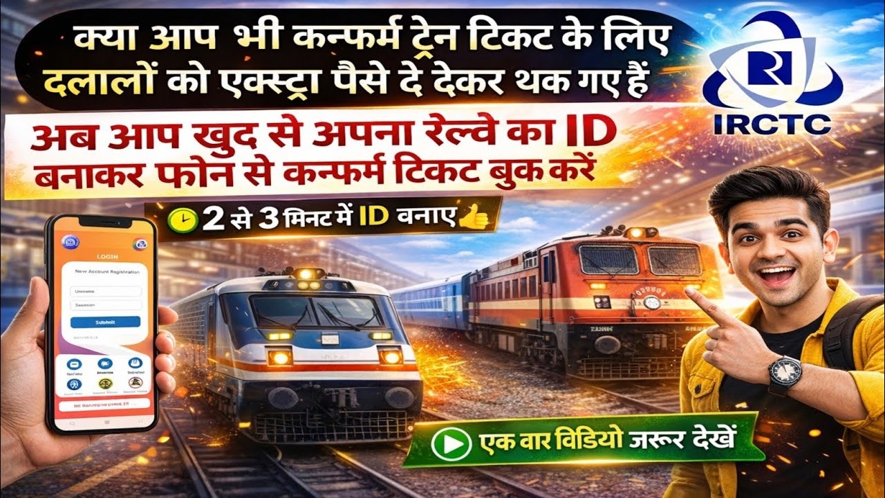 IRCTC New User ID Kaise Banaye | Mobile Se IRCTC Account Kaise Create Kare 2026