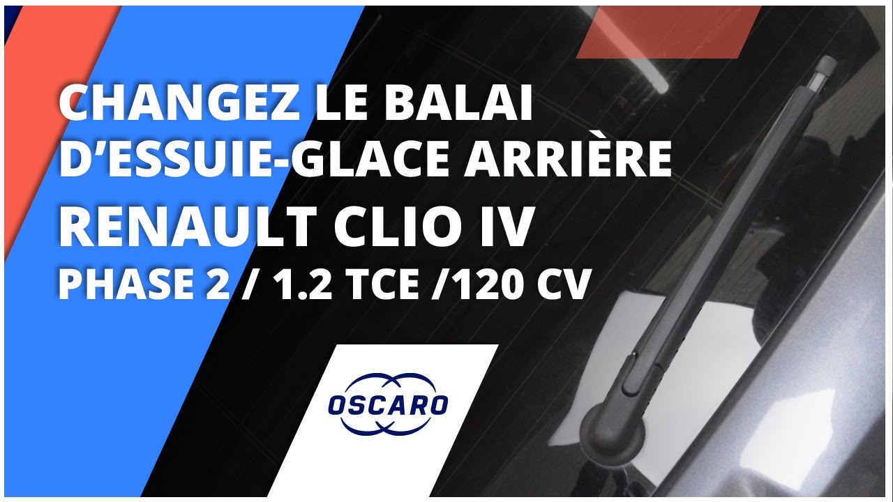 Comment changer le balai d'essuie-glace arrière sur RENAULT CLIO 4 / Phase 2 / 1.2 TCE / 120CV