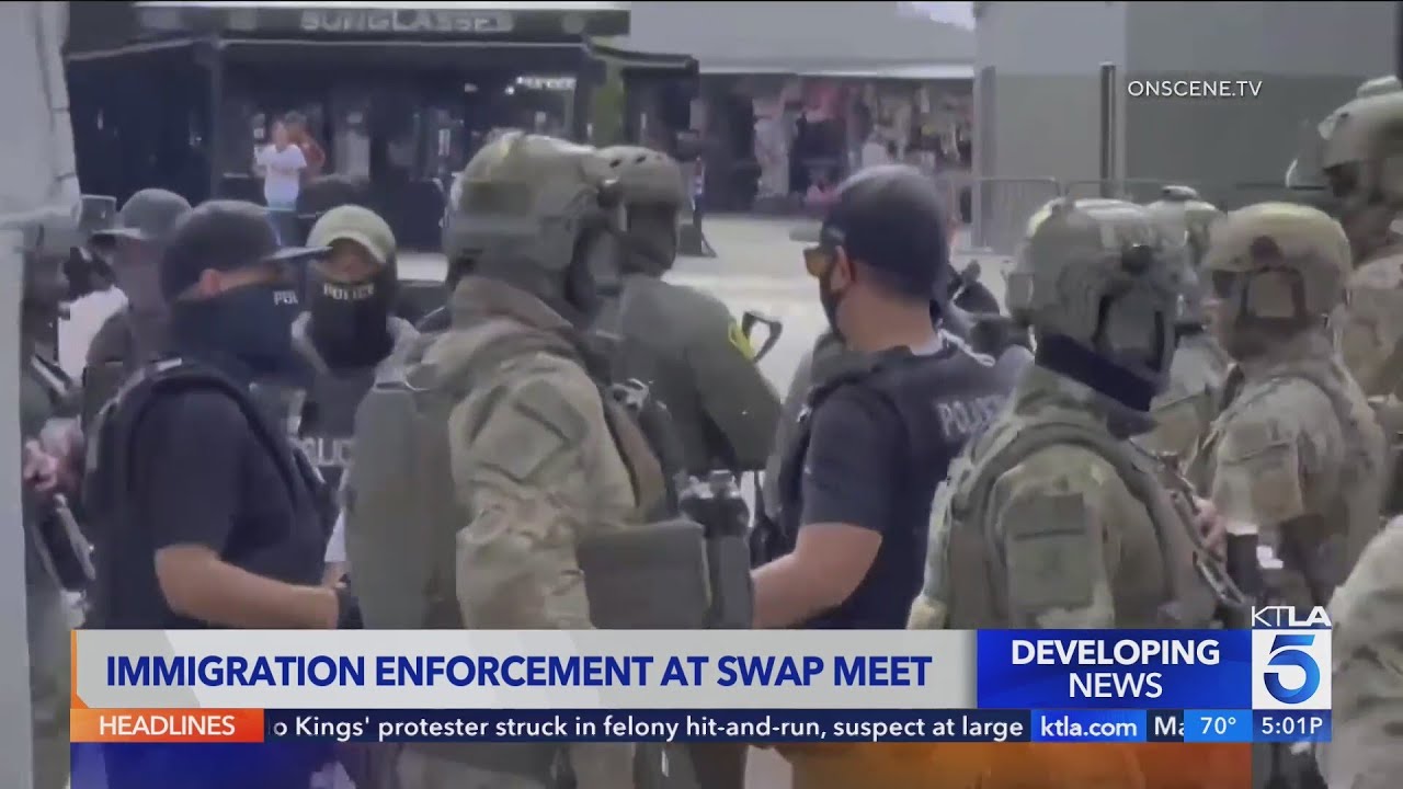 ICE agents raid popular SoCal swap meet
